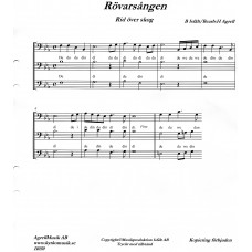 Rövarsången 3-st kör /B Isfält